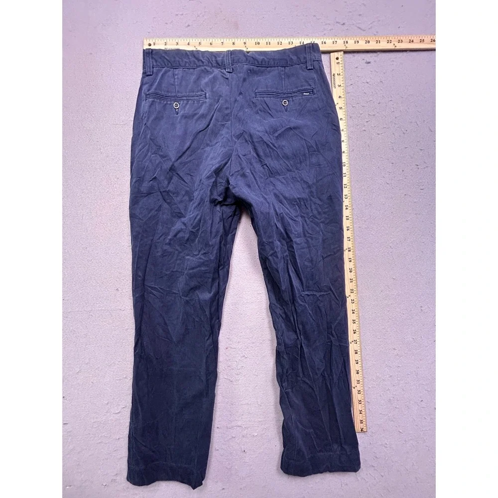 Polo Ralph Lauren Pants 100% Cotton Navy Blue 32/34 Mens